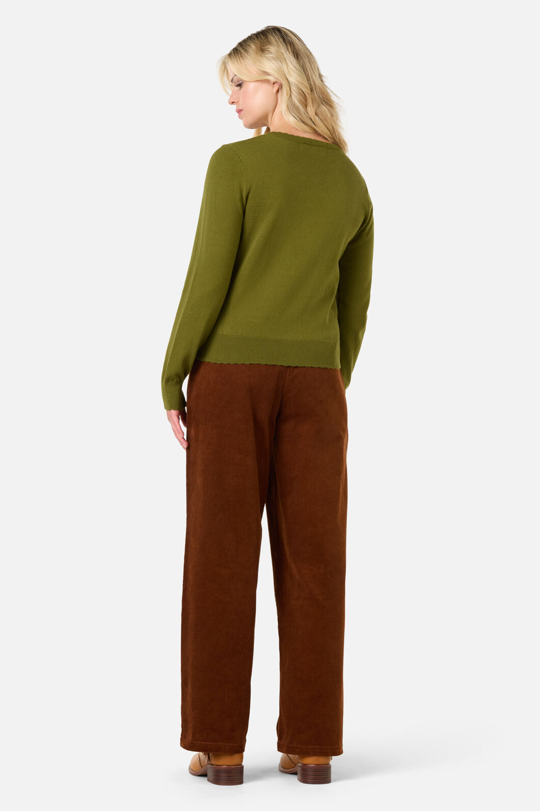 Princess Highway - Lola Rabbit Emb Cardigan - olive-green