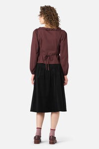 Princess Highway - Willow Prairie Long Sleeve Top - chocolate