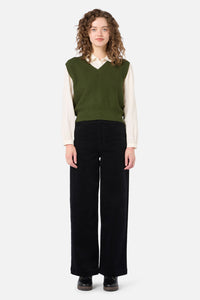 Princess Highway - Addison Textured Knit Vest - olive