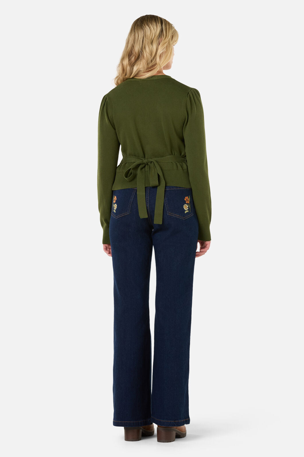 Princess Highway - Tilly V Neck Wrap Cardi - olive