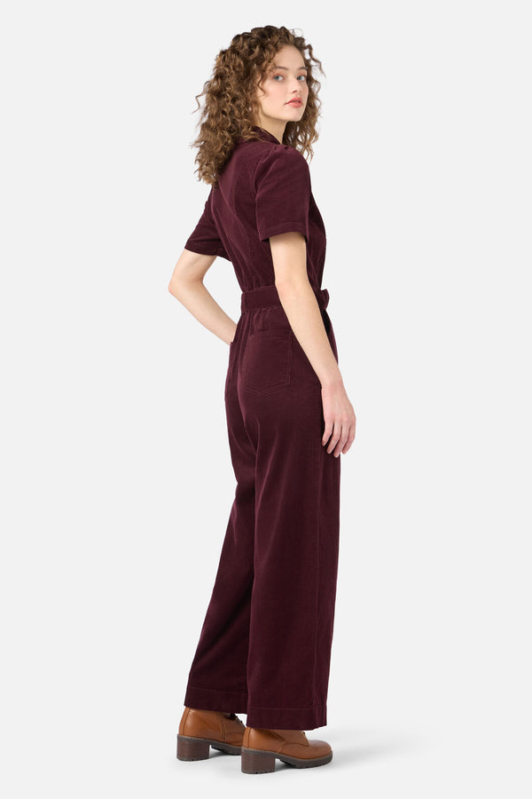Princess Highway - Demi Cord Jumpsuit - plum