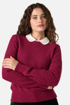 Princess Highway - Paige Wool Blend Jumper - berry