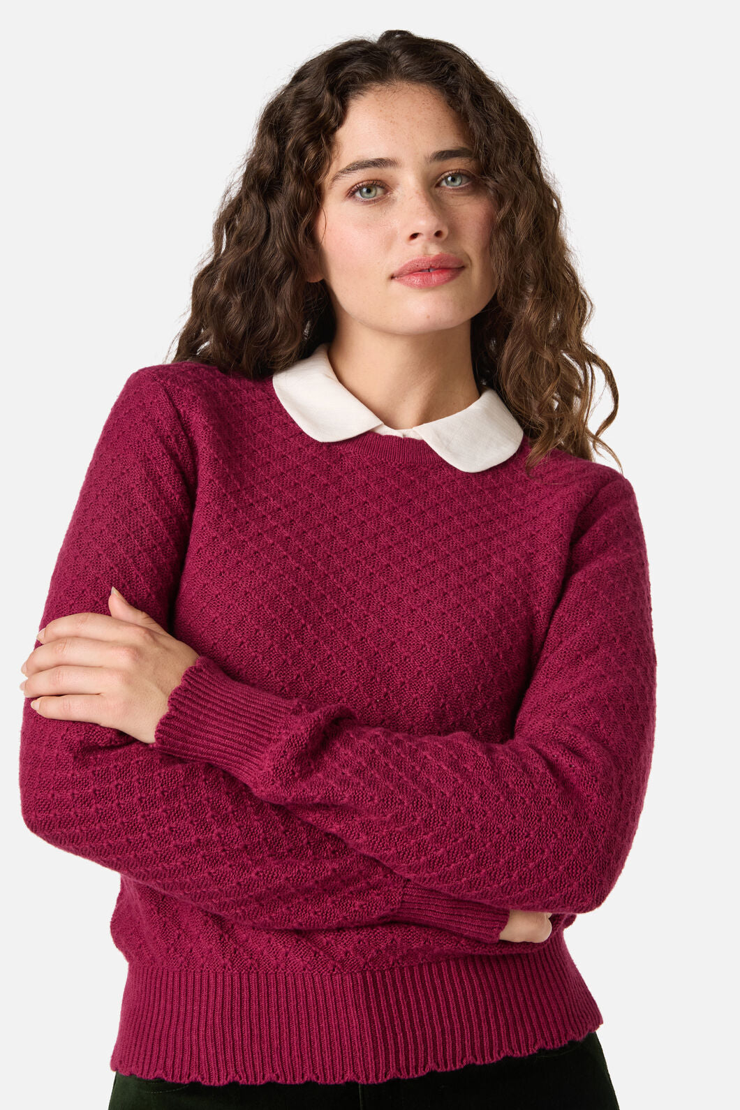 Princess Highway - Paige Wool Blend Jumper - berry