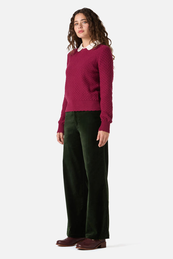 Princess Highway - Paige Wool Blend Jumper - berry