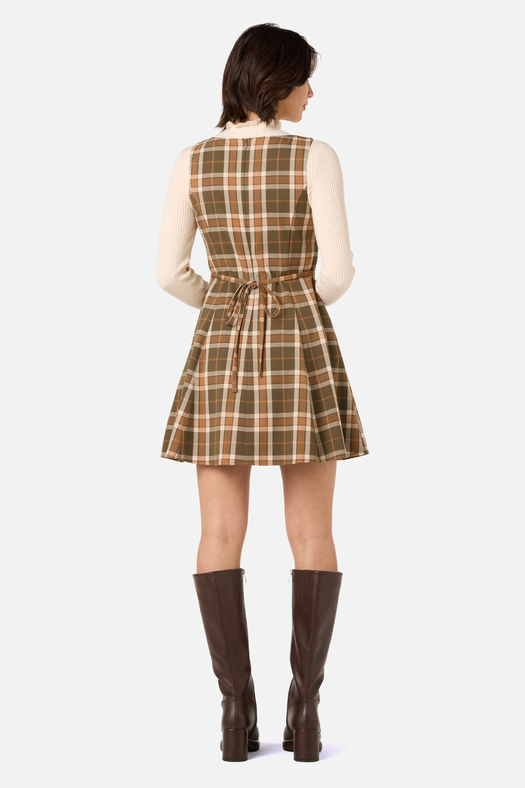 Princess Highway - Vera Check Mini Dress - green