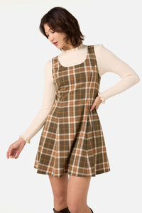 Princess Highway - Vera Check Mini Dress - green