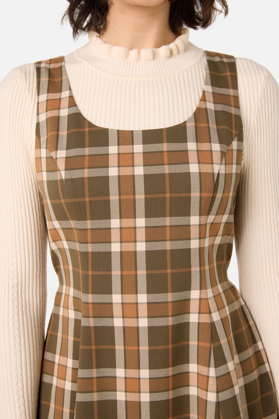 Princess Highway - Vera Check Mini Dress - green