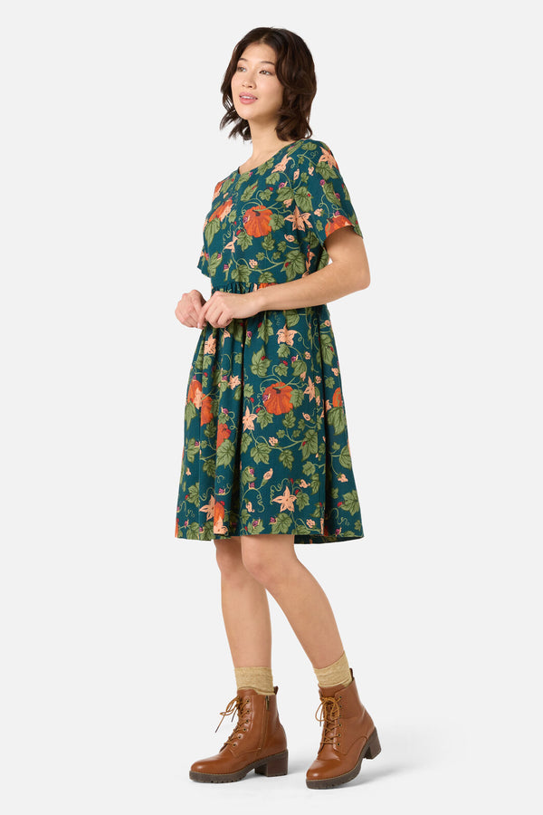 Princess Highway - Pumpkin Smock Dress - teal
