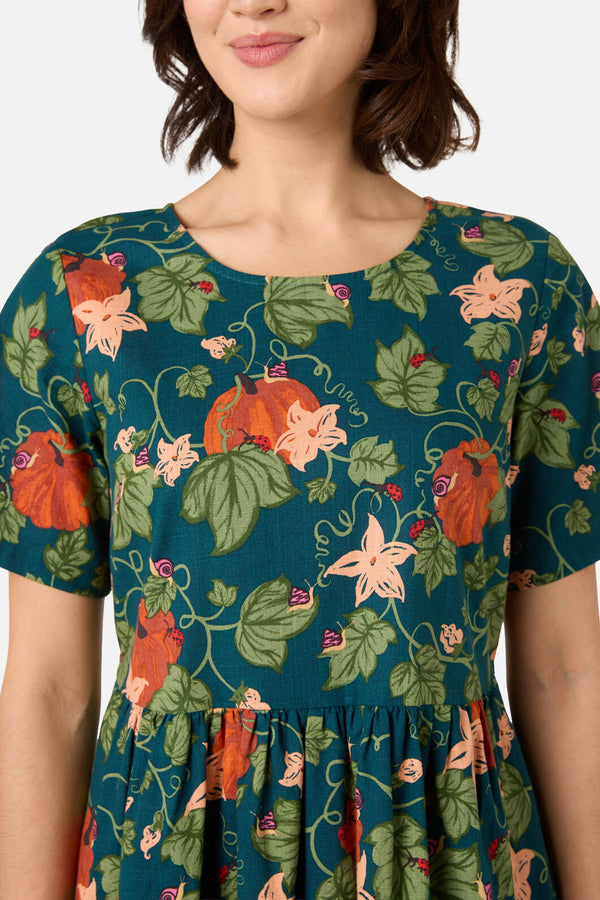 Princess Highway - Pumpkin Smock Dress - teal