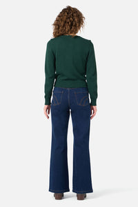Princess Highway - Gloria Embroidered Cardigan - teal