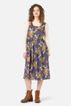 Princess Highway - Quokka & Flora Midi Dress - navy