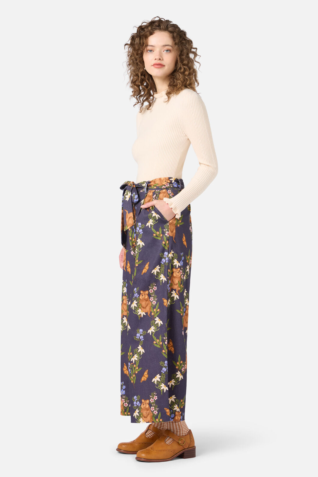 Princess Highway - Quokka & Flora Culotte - navy
