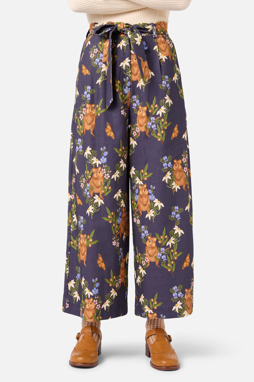 Princess Highway - Quokka & Flora Culotte - navy