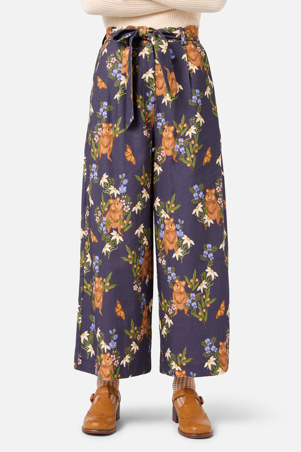 Princess Highway - Quokka & Flora Culotte - navy