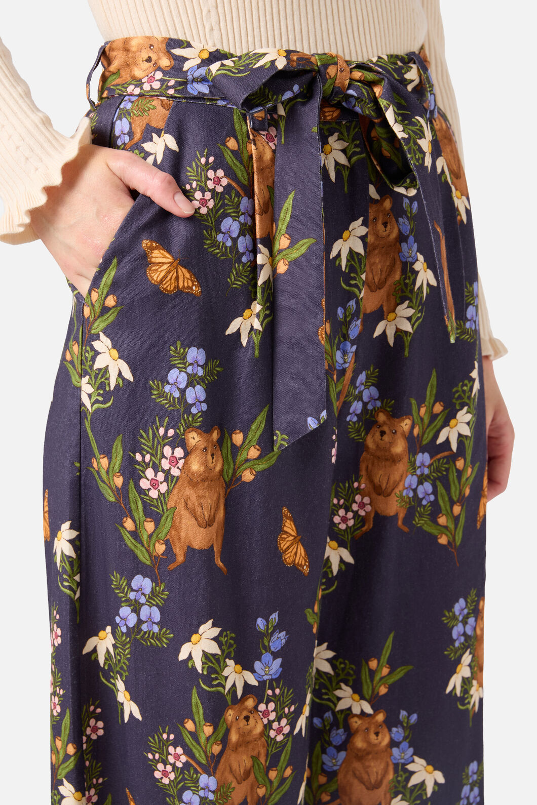 Princess Highway - Quokka & Flora Culotte - navy
