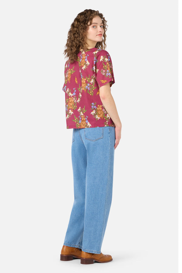 Princess Highway - Quokka & Flora Top - rose