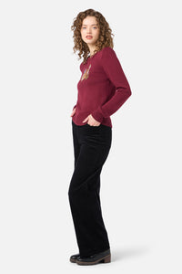 Princess Highway - Quokka Embroidered Jumper - rose