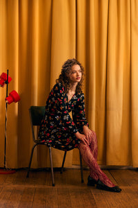 Princess Highway - Winona Flower Wrap Dress - black