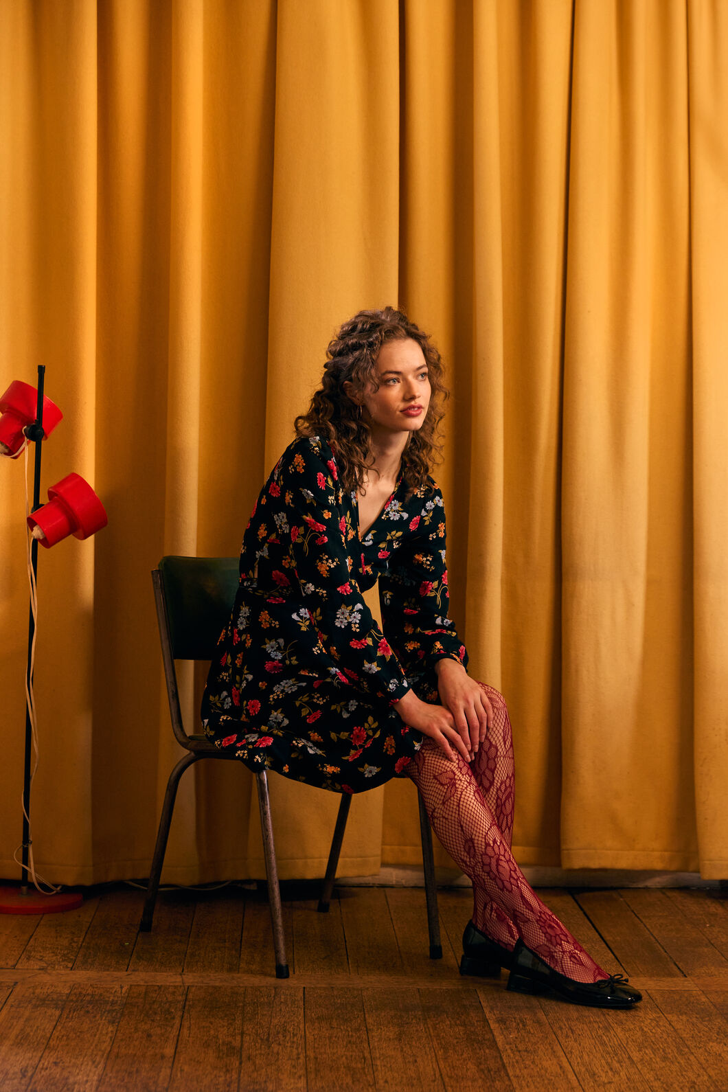 Princess Highway - Winona Flower Wrap Dress - black