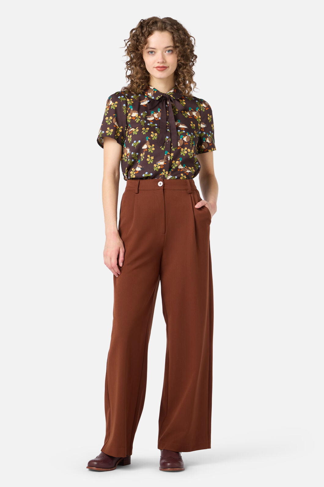 Princess Highway - Sweet Ducks Blouse - chocolate