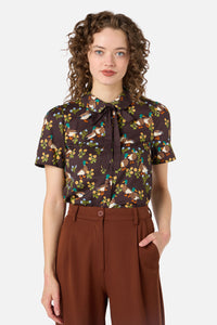 Princess Highway - Sweet Ducks Blouse - chocolate