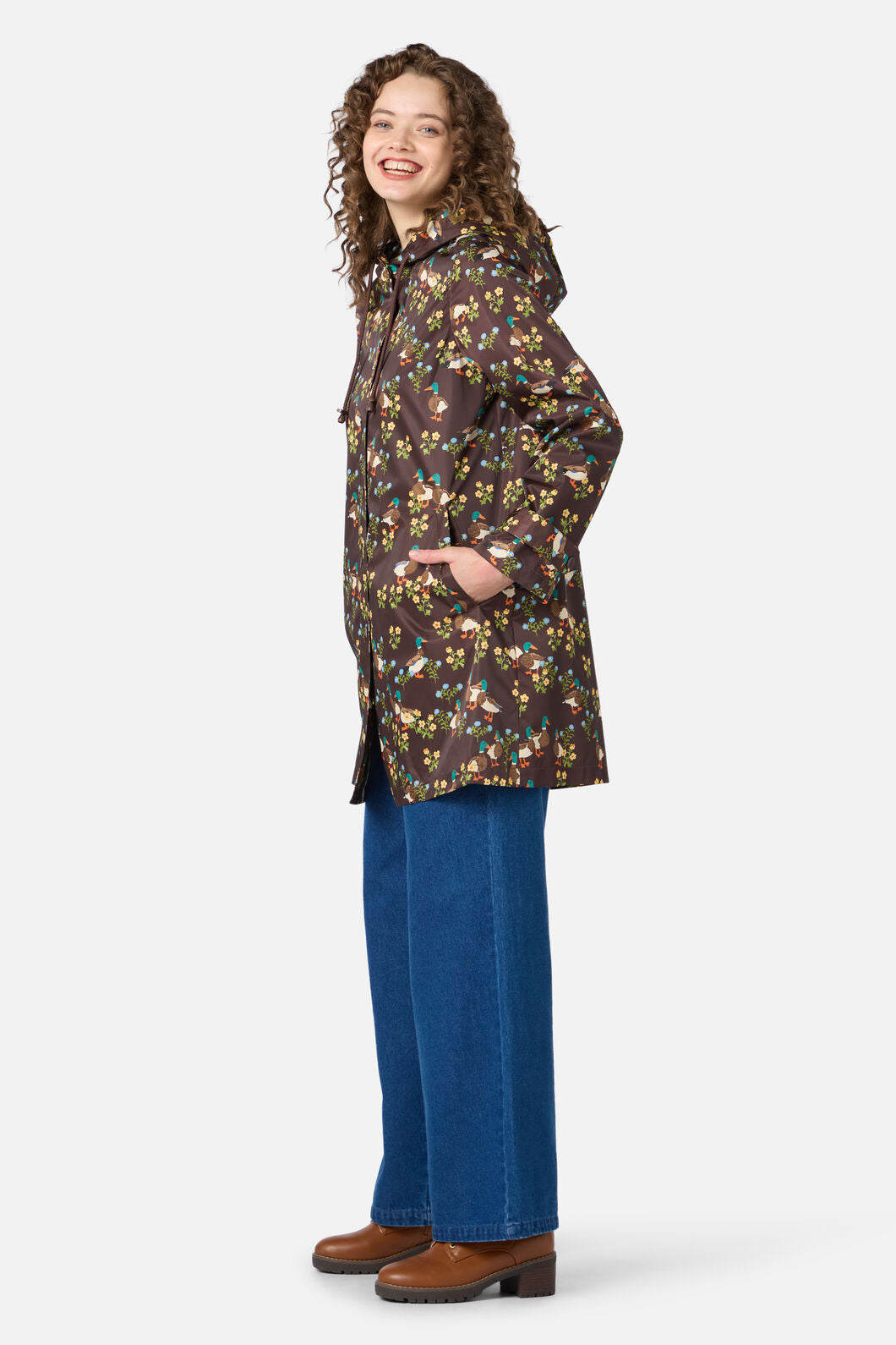 Princess Highway - Sweet Ducks Raincoat - chocolate
