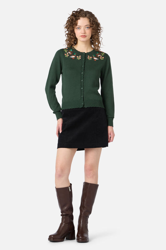 Princess Highway - Sweet Ducks Emb Cardigan - green