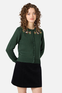 Princess Highway - Sweet Ducks Emb Cardigan - green