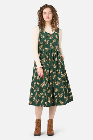 Princess Highway - Wattle & Butterfly Midi Dress - green
