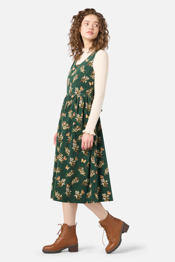 Princess Highway - Wattle & Butterfly Midi Dress - green