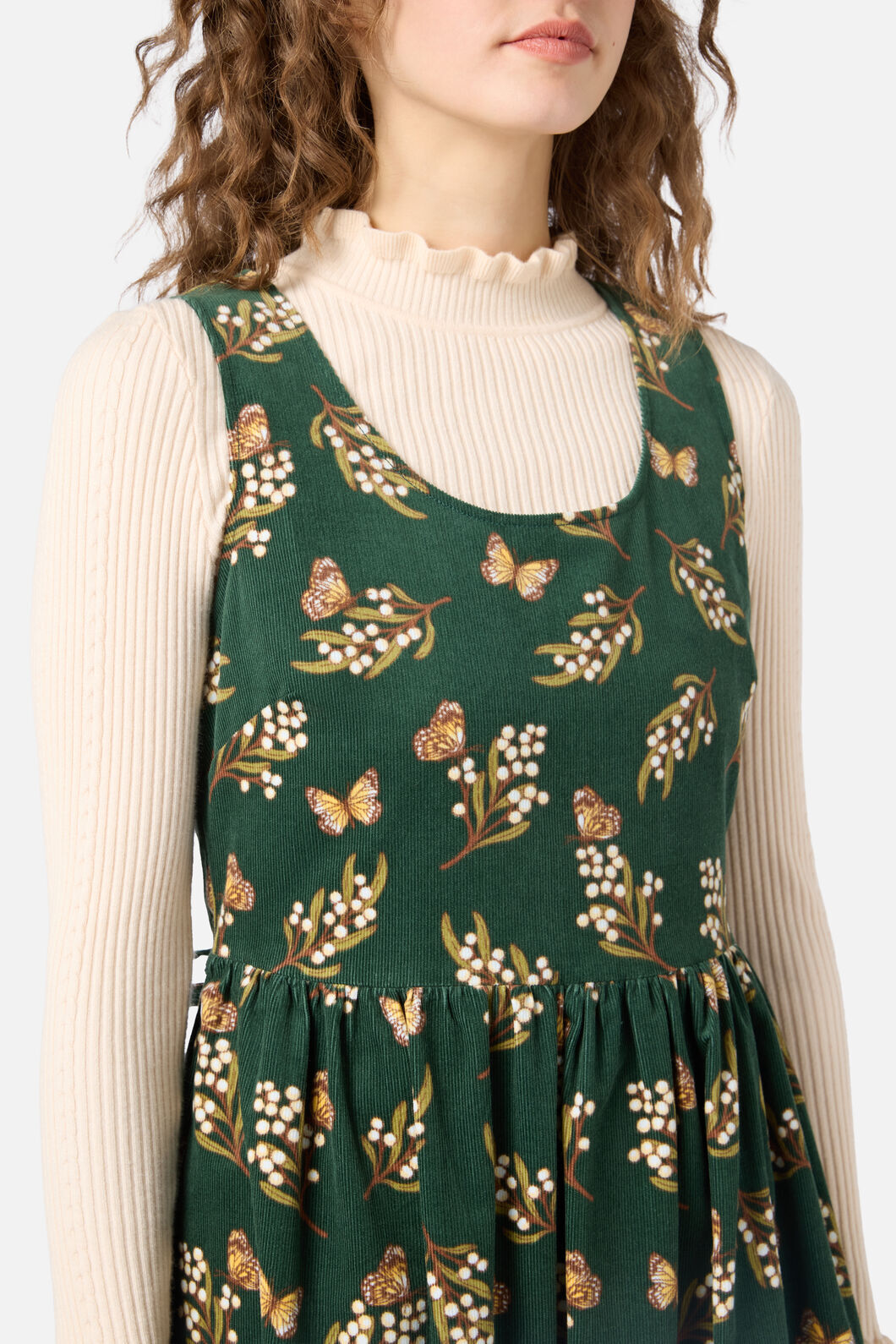 Princess Highway - Wattle & Butterfly Midi Dress - green