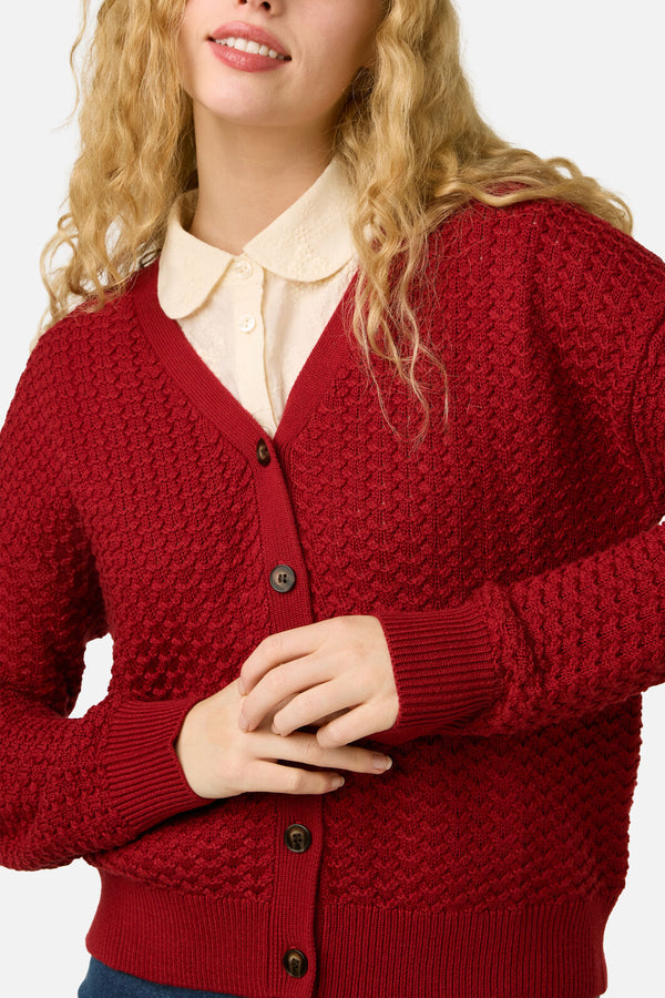 Princess Highway - Bobbie Knit Cardigan - red