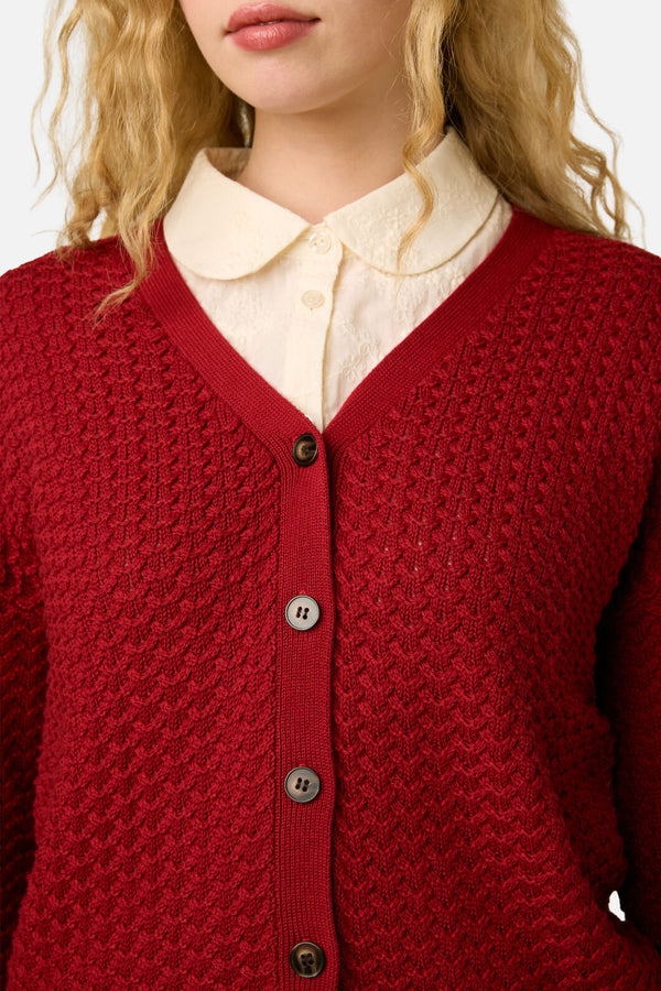 Princess Highway - Bobbie Knit Cardigan - red
