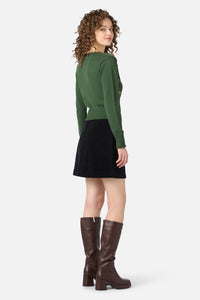 Princess Highway - Wattle & Butterfly Cardigan - green