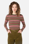 Princess Highway - Lucy Stripe Knit Top - green