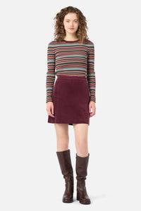 Princess Highway - Lucy Stripe Knit Top - chocolate