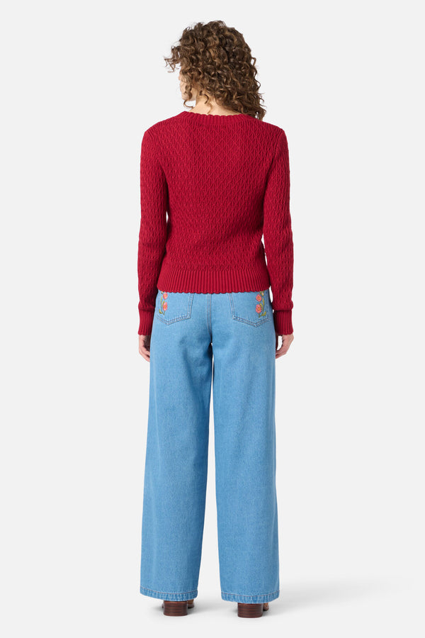 Princess Highway - Amelia Knit Jumper - red