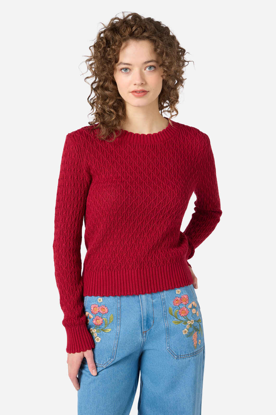 Princess Highway - Amelia Knit Jumper - red