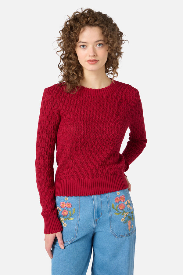 Princess Highway - Amelia Knit Jumper - red