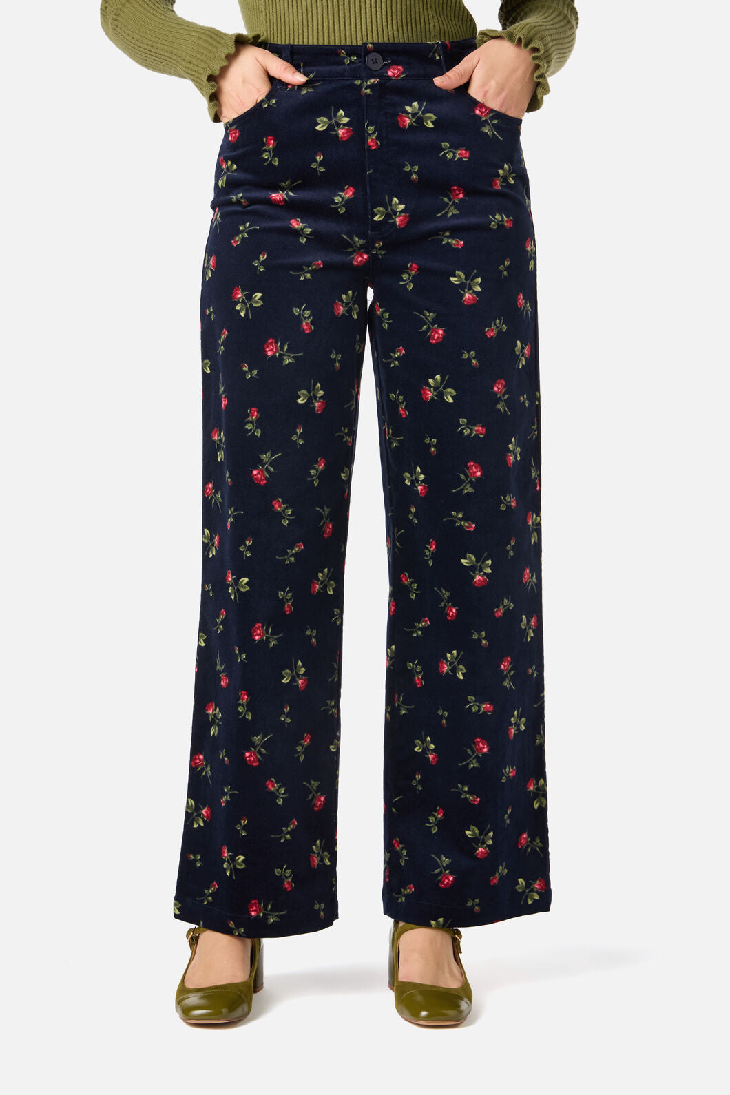 Princess Highway - Evie Rose Velvet Jean - navy