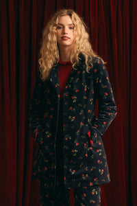 Princess Highway - Evie Rose Velvet Jacket - navy