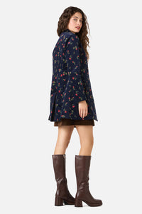 Princess Highway - Evie Rose Velvet Jacket - navy