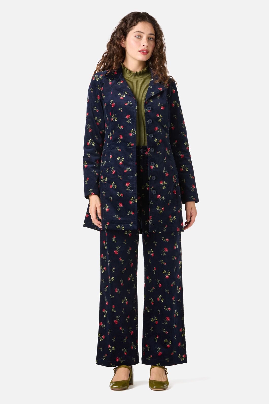 Princess Highway - Evie Rose Velvet Jacket - navy