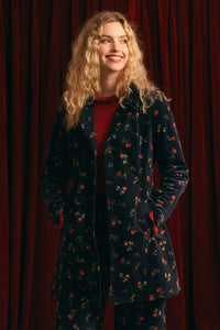 Princess Highway - Evie Rose Velvet Jacket - navy