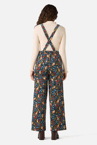 Princess Highway - Forest Owl Cord Overall - teal
