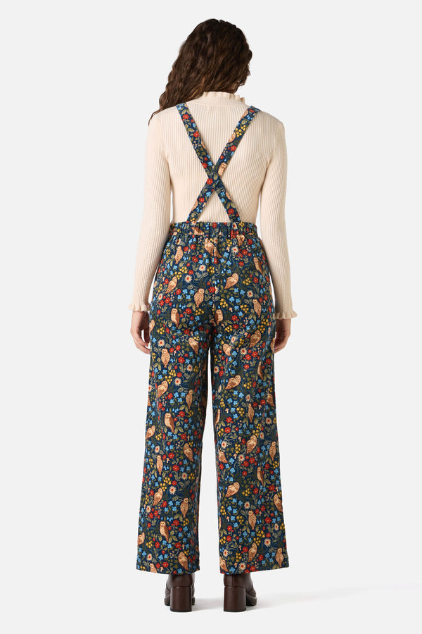 Princess Highway - Forest Owl Cord Overall - teal