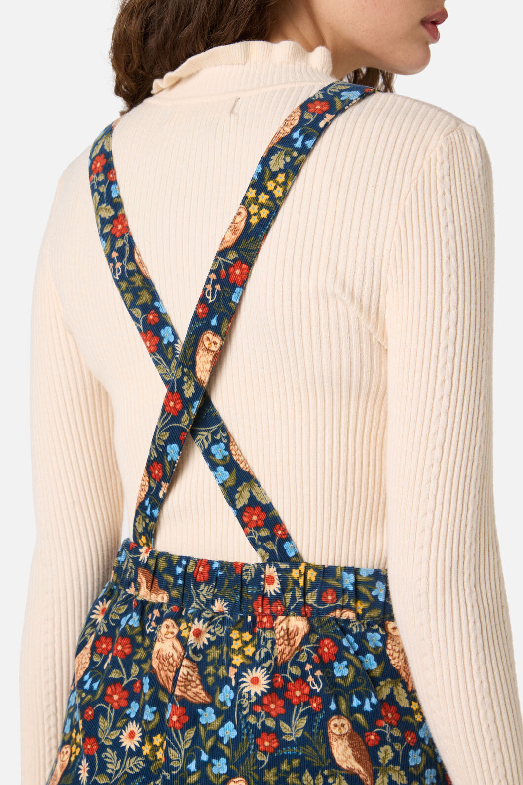 Princess Highway - Forest Owl Cord Overall - teal