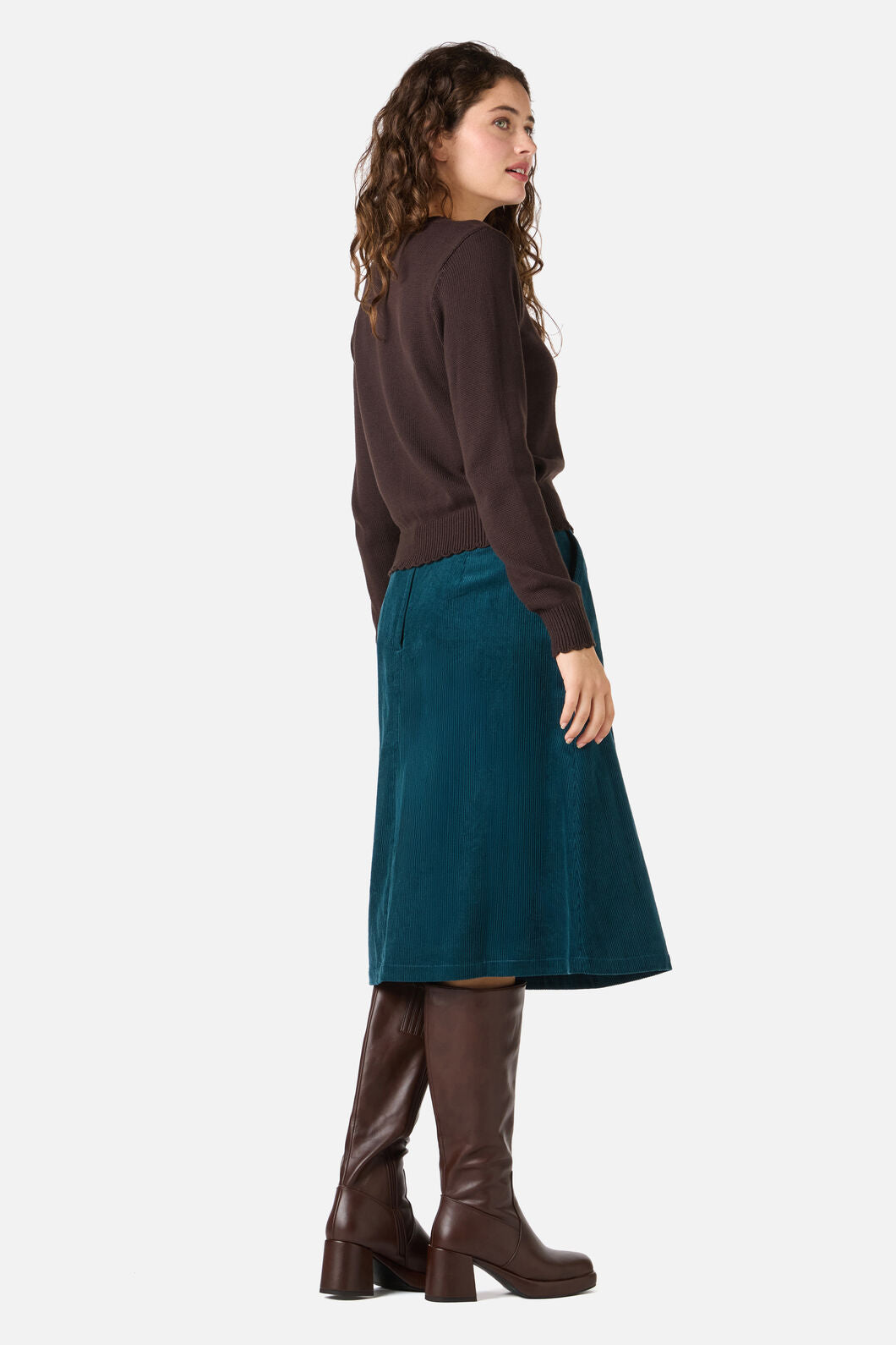 Princess Highway - Forest Flora Embroidered Cardigan - chocolate