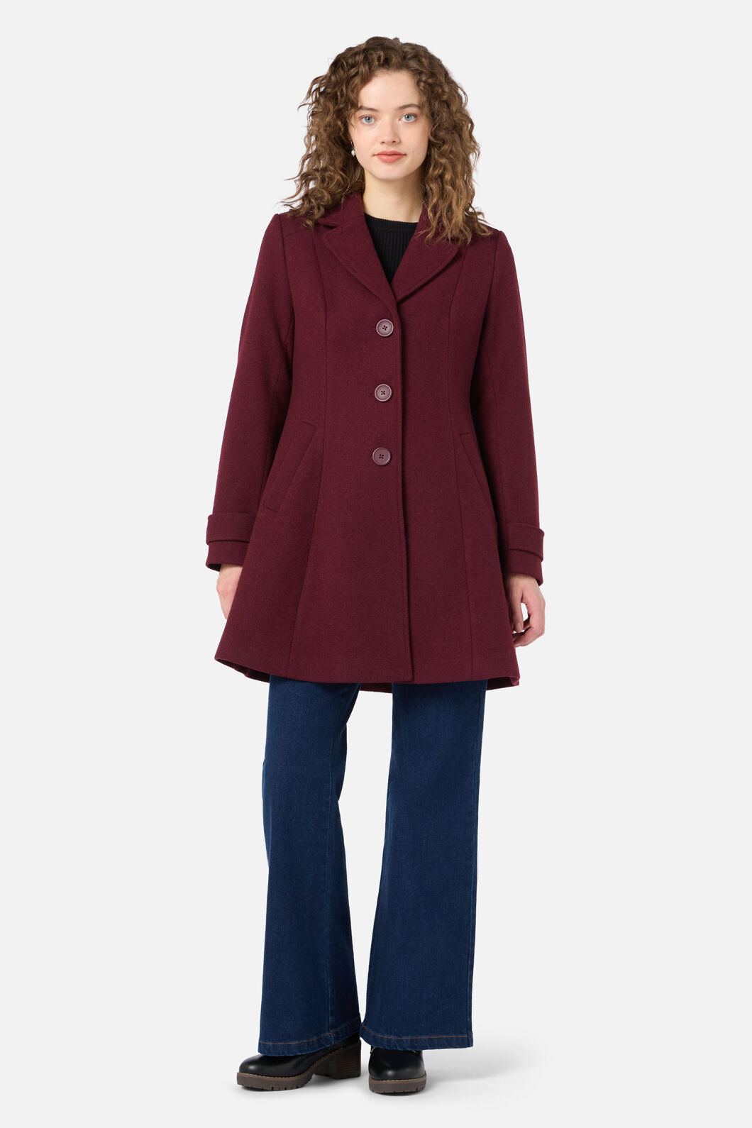 Mabel A-Line Wool Blend Coat – Dangerfield