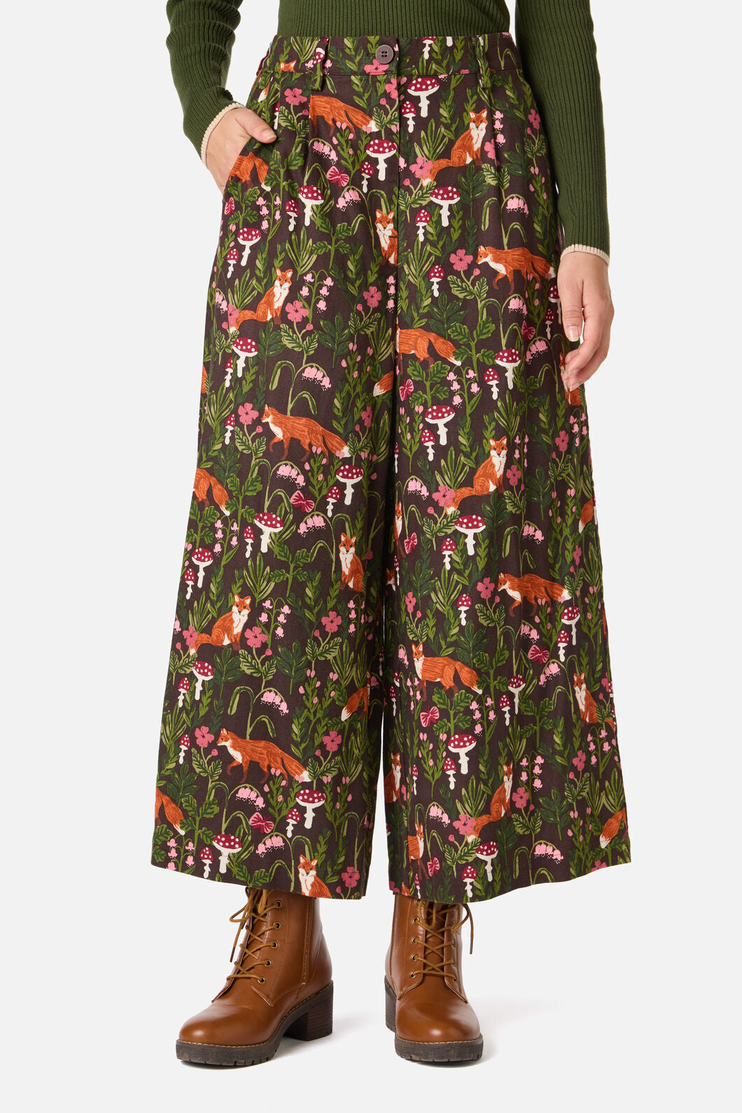 Princess Highway - Fancy Foxes Culotte - chocolate